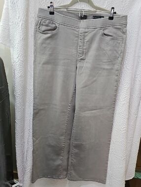 J Jill Purejill Denim Wide Leg Medium Pull On Waist